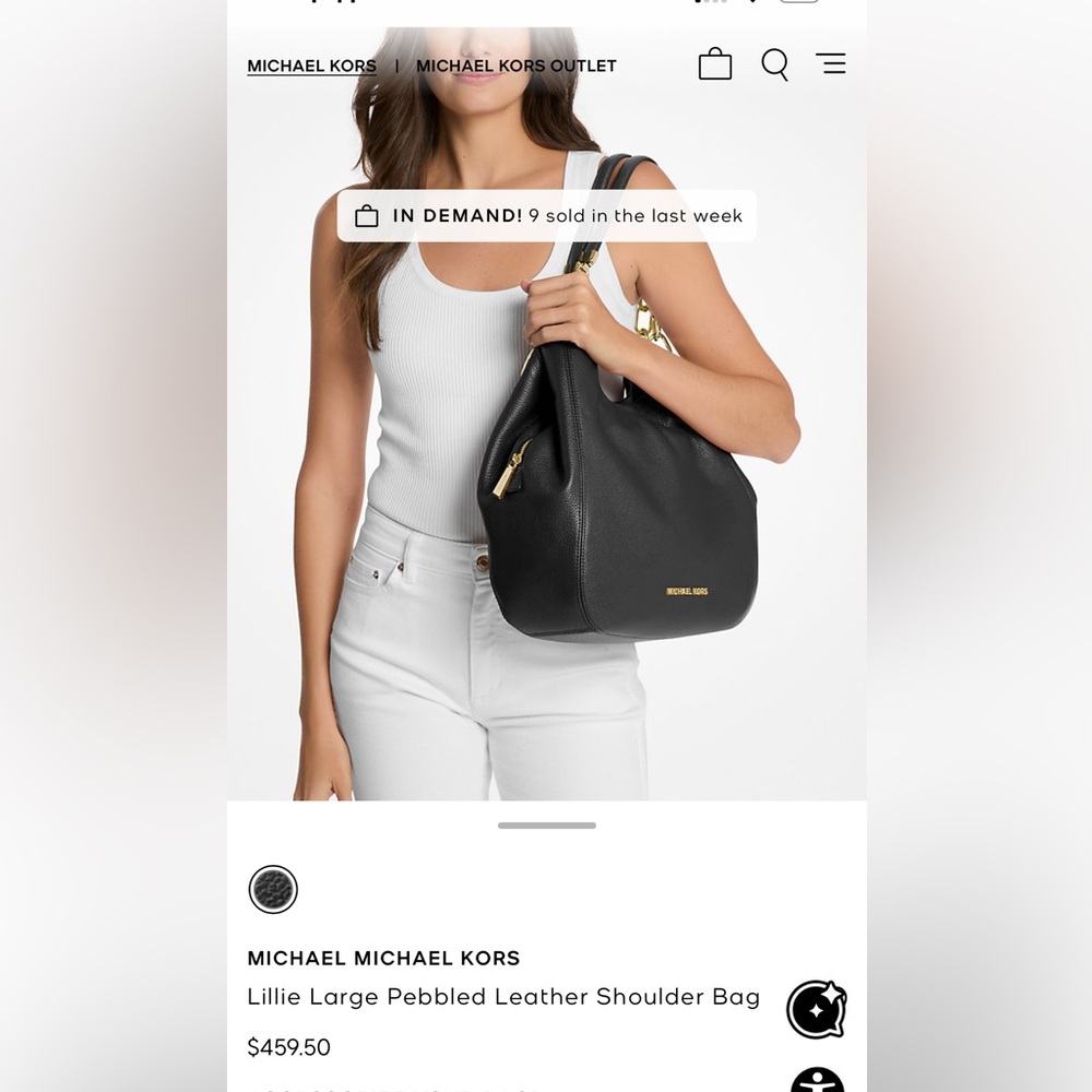 Michael Kors Lillie Bag Pearl Grey